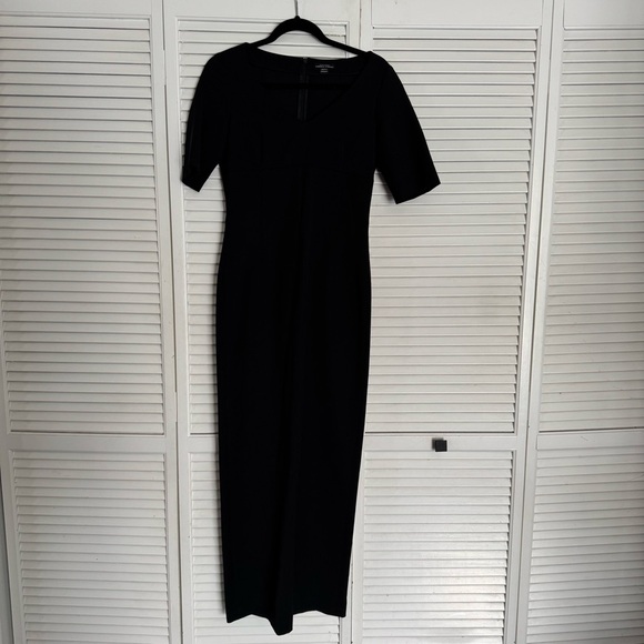 Strenesse Gabriele Strehle black midi dress sheath classy office workwear 6 - Picture 11 of 13